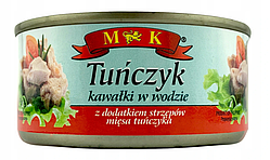 Тунець у воді Tuńczyk kawałki w wodzie M&K 170/120 г.