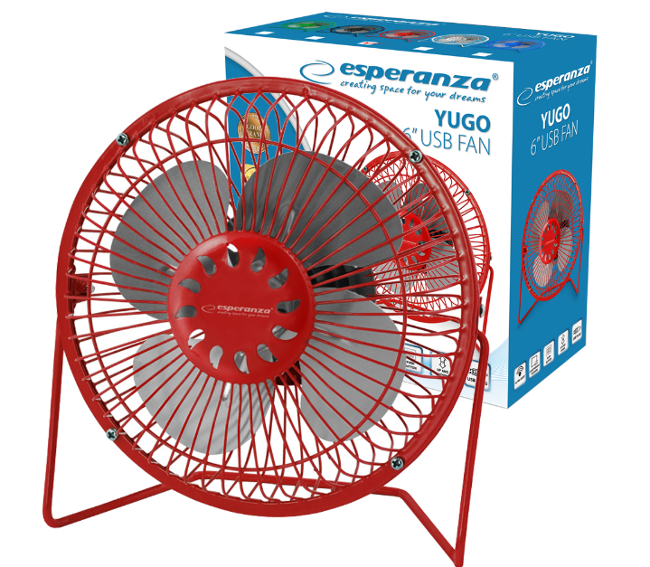 Вентилятор Esperanza EA149K 6 USB YUGO RED