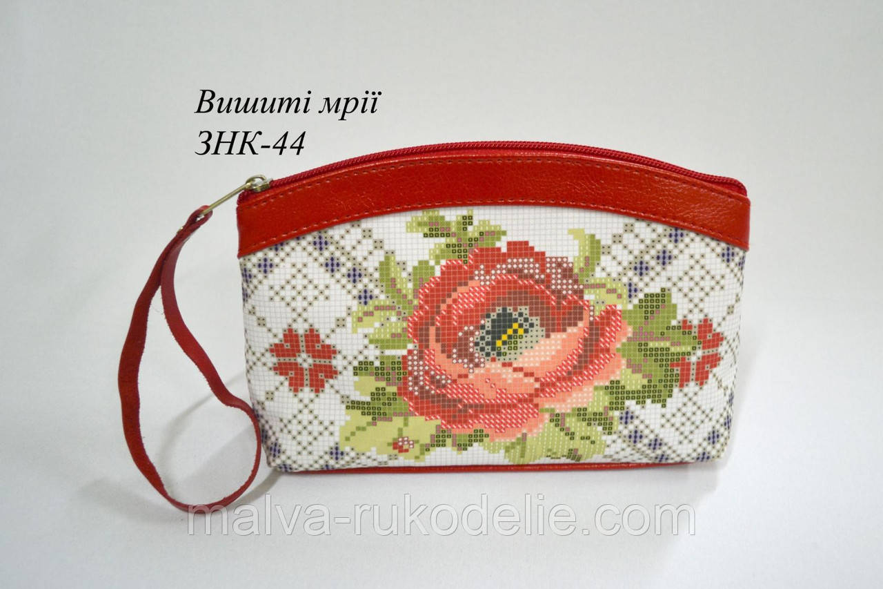 Косметичка-заготовка під вишивку ЗНК-44 (шкіра/шкіра) Шкіра