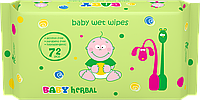 Влажная салфетка для детей Normal cliniс BABY HERBAL 72шт