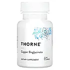Thorne, Бігліцинат міді, 60 капсул