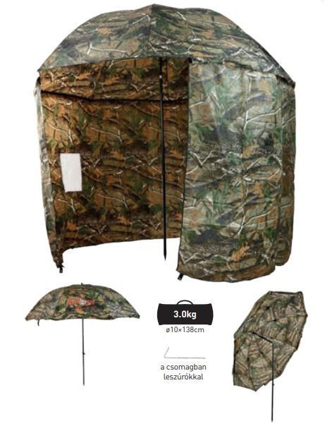 Зонт-палатка камуфльований в комплекті з кілками Carp Zoom Umbrella Shelter CZ5975 (250sм)