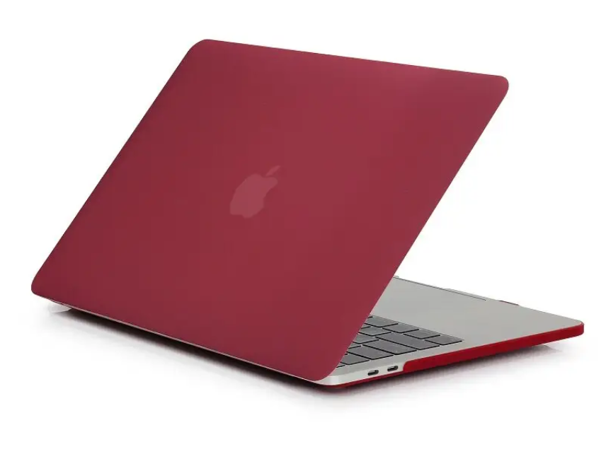 Захисний матовий бордовий чохол Matte Hard Shell Case для MacBook New Air 13" матова накладка для Макбук Еїр