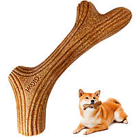Жевательная игрушка Рог для собак, GiGwi Wooden Antler, XS / Игрушечная палка для чистки зубов