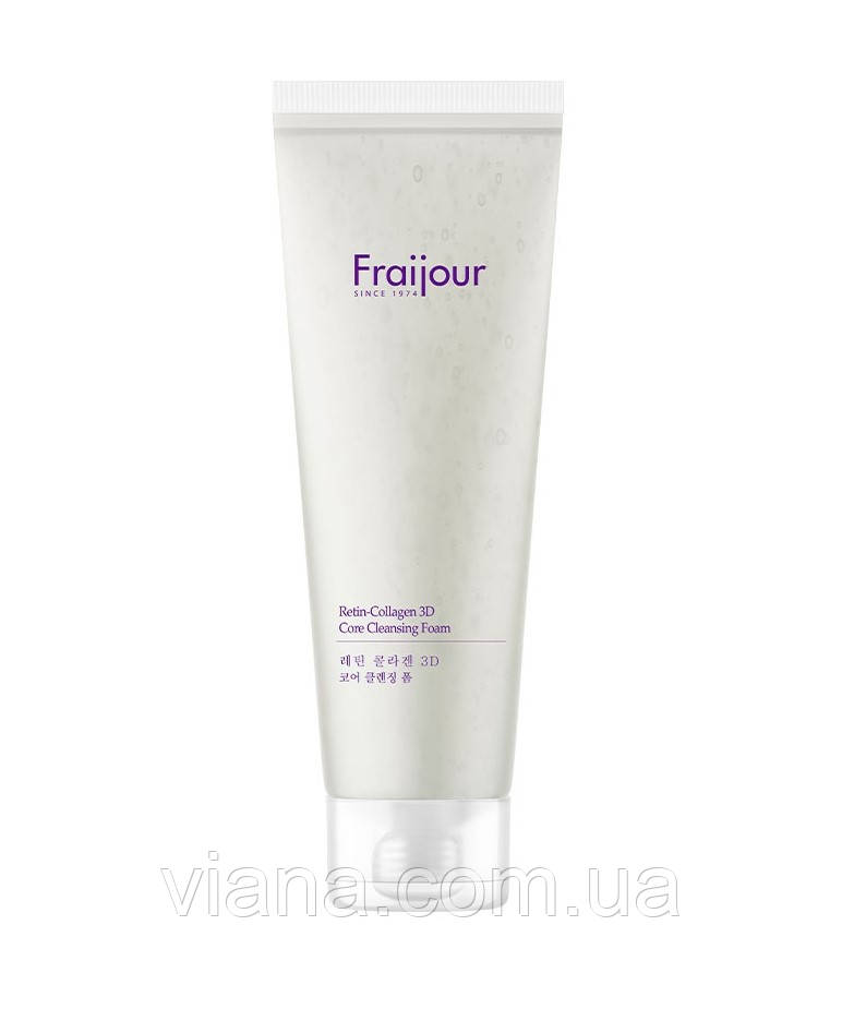 Оновлювальна пінка для вмивання з колагеном і ретинолом Fraijour Retin-Collagen 3D Core Cleansing Foam, 250 мл