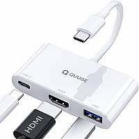 СТОК Многопортовый адаптер  QUUGE USB C на HDMI