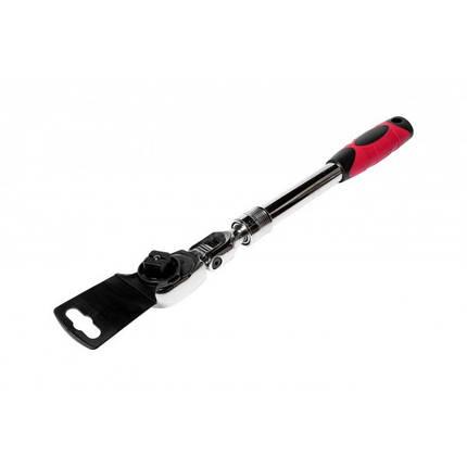 Тріскачка на шарнірі з регульованою довжиною 1/2" 305-455мм. (гумова рукоятка) 5030 JTC, фото 2