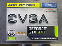 Відеокарта EVGA GeForce GTX 970 4 Gb GDDR5 (04G-P4-3979-KB) Вживана, фото 6