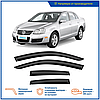 Дефлектори бічних скел Вітровики на Volkswagen Jetta V 2005-2010 (скотч) HIC, фото 3