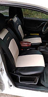 Авточехлы, автомобильные чехлы, чехлы на авто из экокожи для Audi A3, Ауди А3 1996-2003 Standart бежевый