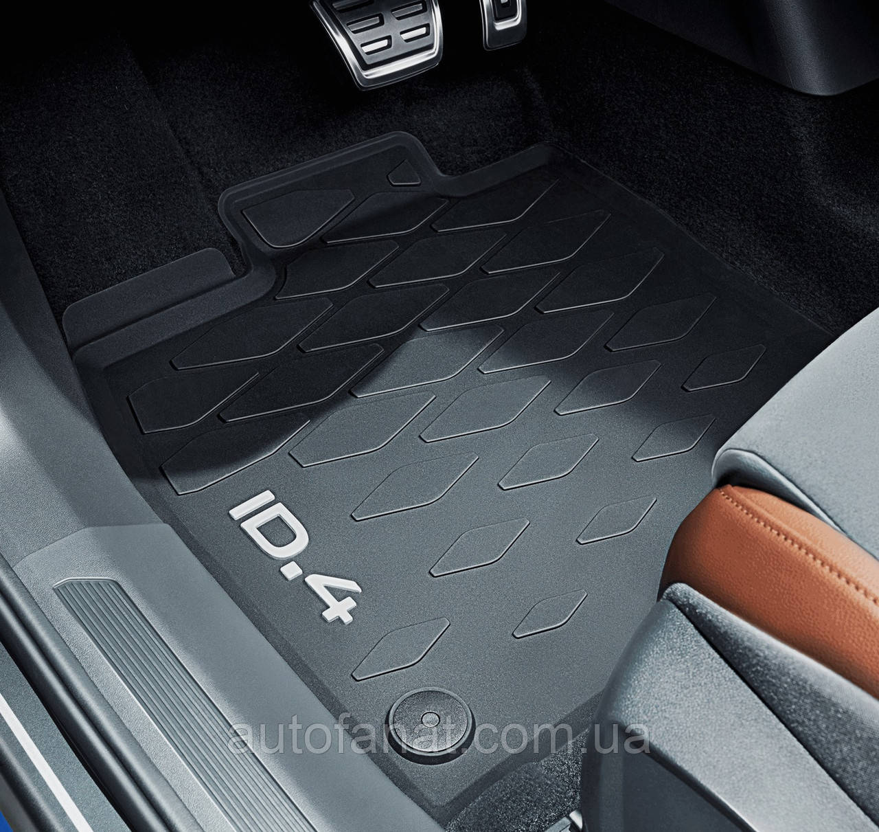 Килимки Volkswagen ID.4 2020-, у салон гумові оригінал (11B06150082V), фото 1