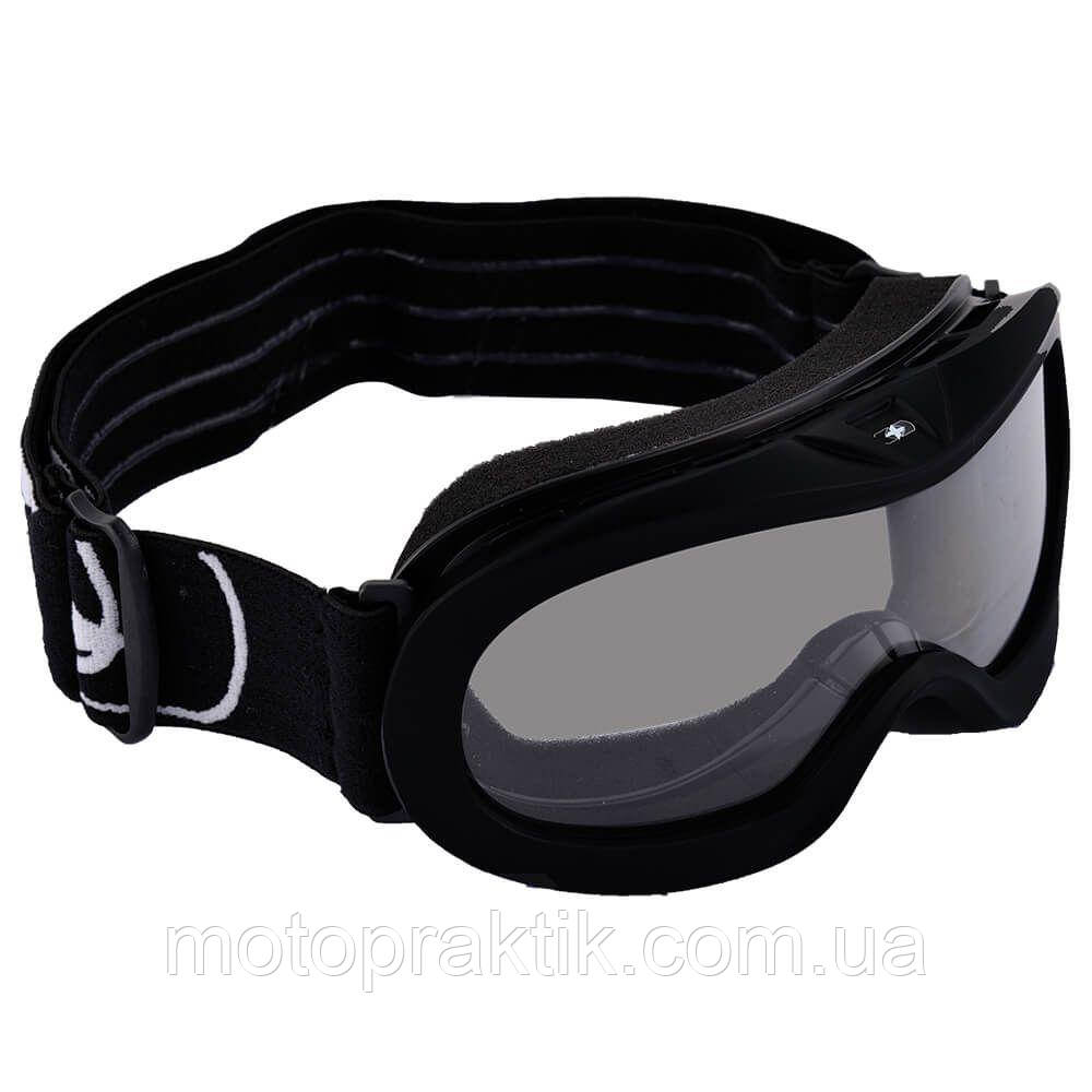 Oxford Fury Junior Goggle Glossy Black Мотоокуляри крос-маска дитячі