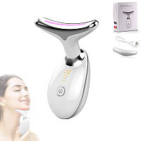 Масажер мікротоковий світлодіодний EMS для обличчя і шиї, ES-1081