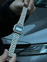 Годинник чоловічий/жіночий Casio Retro Silver. Срібло