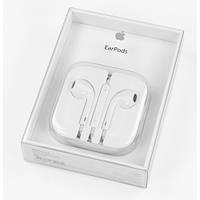 Навушники провідні EarPods Retail box 3.5 minijack, для iPhone та Android з мікрофоном. Білий колір