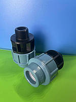 Муфта затискна з зовнішньою різьбою Unidelta ПЕ 25x3/4" PN 16