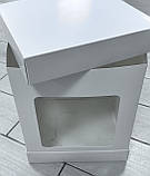 Тортовая коробка з віконцем (з трьох частин) 250х250х300, фото 2