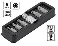 Набір біт насадка викрутки SPLINE М5-М12 6 штук YATO YT-0414