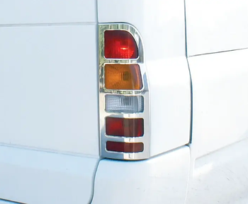 Сталеві накладки на стопи Ford Transit Форд транзит) Carmos Окантовка на задні фари 2 шт./1уп (KG-8241)
