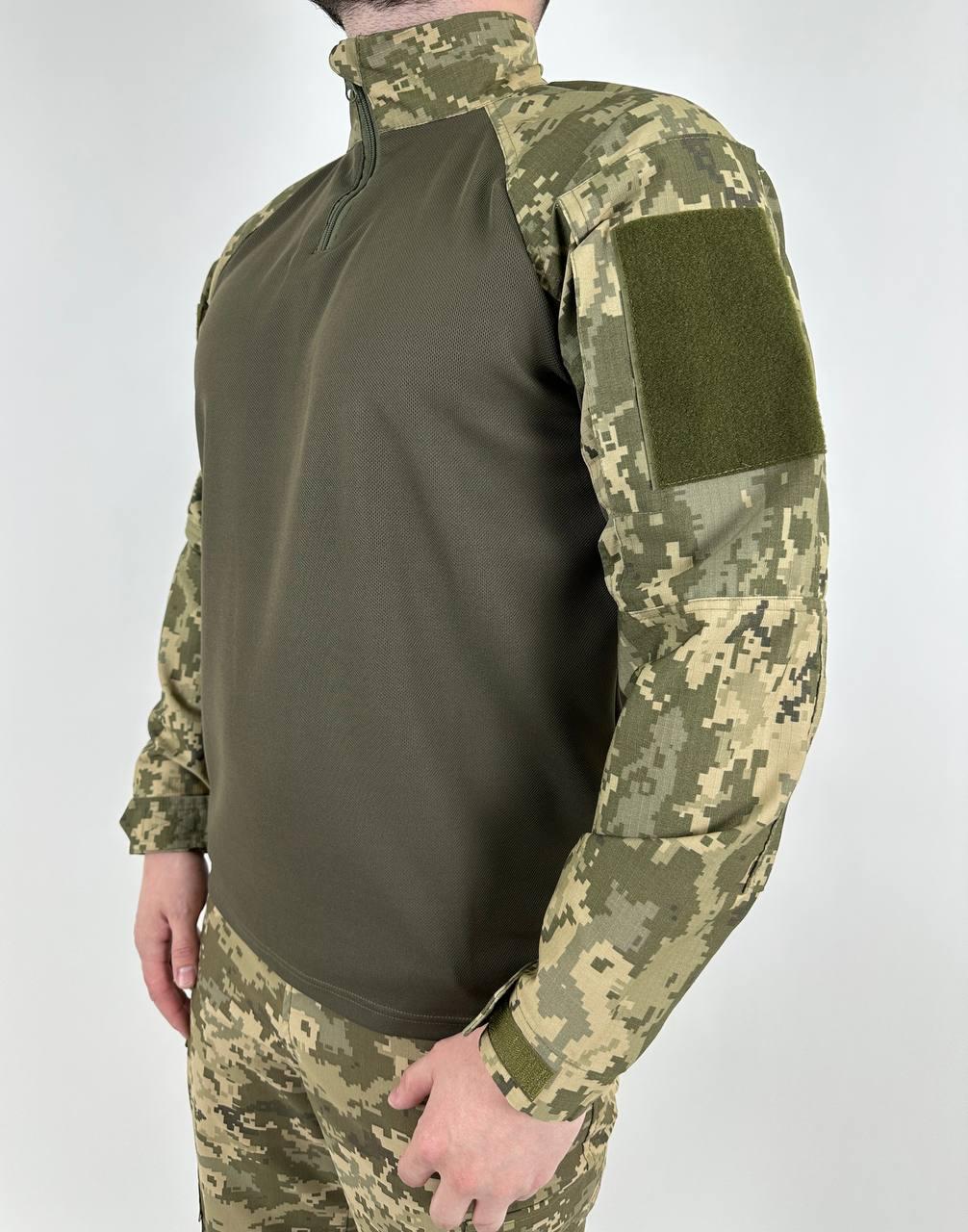 Тактична сорочка з довгим рукавом UBACS (Убакс) Cool-Pass Світлий Піксель розміри 44 46 48 50 52 54 56 58