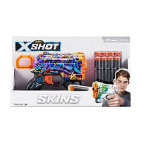 Скорострельный бластер Zuru X-SHOT Skins Menace Spray Tag 8 патронов 36515D