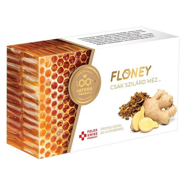 Натуральна пастила Floney без цукру, імбирно-медова з 99% меду, з екстрактом імбиру та прополісу