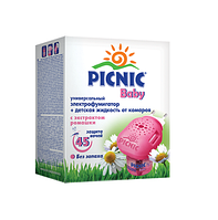 Picnic Baby электрофумигаторы + жидкость от комаров 30 мл. (45 ночей) код 118