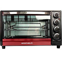 Піч електрична GRUNHELM GN351ARC (бордовий) 35л, 1800 Вт з конвекцією+гриль