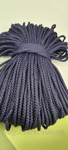 Купить Полиэфирный шнур со статическим сердечником 5,5мм, Тёмно-синий ...