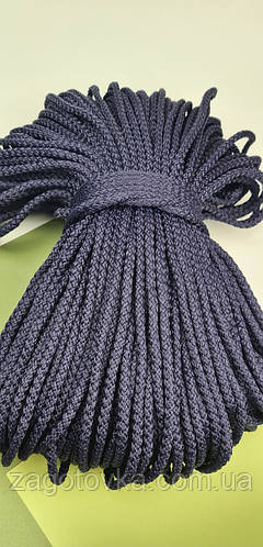 Купить Полиэфирный шнур со статическим сердечником 5,5мм, Тёмно-синий ...