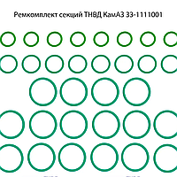 Ремкомплект секції ПНВТ КамАЗ-740; 33-1111001-01; колир зелений;