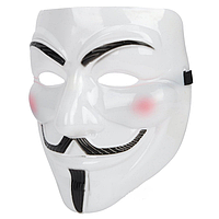 Маска Карнавальна Гай Фокса (Анонімуса Вендета) Біла