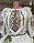 Вишиванка жіноча (сірий льон) Класика, короткий рукав, фото 5