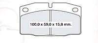 Тормозные колодки передние дисковые Daewoo Nexia DAFMI - (D269E)