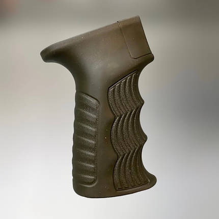 Рукоятка пістолетна для AK 47/74, гумова GRIP DLG-098-green, колір Олива, з відсіком для батарейок, фото 1