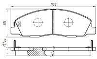 Тормозные колодки передние дисковые Газель Next DAFMI - (D517SM)