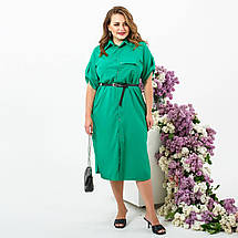 Сукня софт з короткими рукавами нижче коліна розміри батал, фото 2