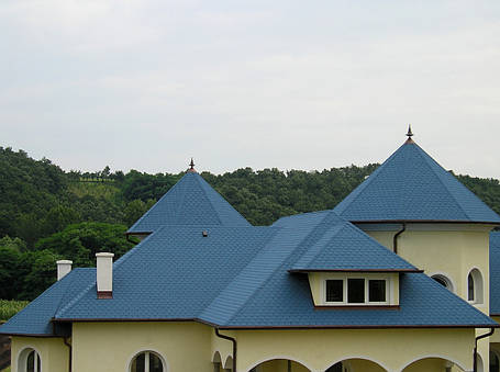Бітумна черепиця Tegola TRADITIONAL Premium Indigo, фото 3