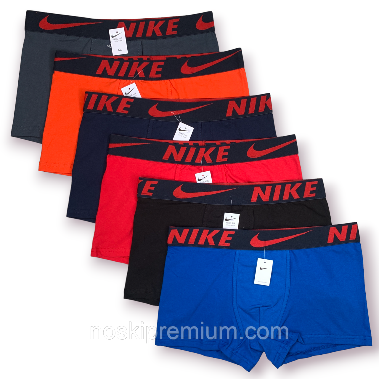 Труси чоловічі боксери бавовна Nike 01, асорті, розмір 2XL (50-52), 013035