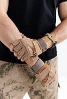 Штурмовые перчатки без пальцев тактические военные перчатки спецназ без накладки для самообороны Размер XL