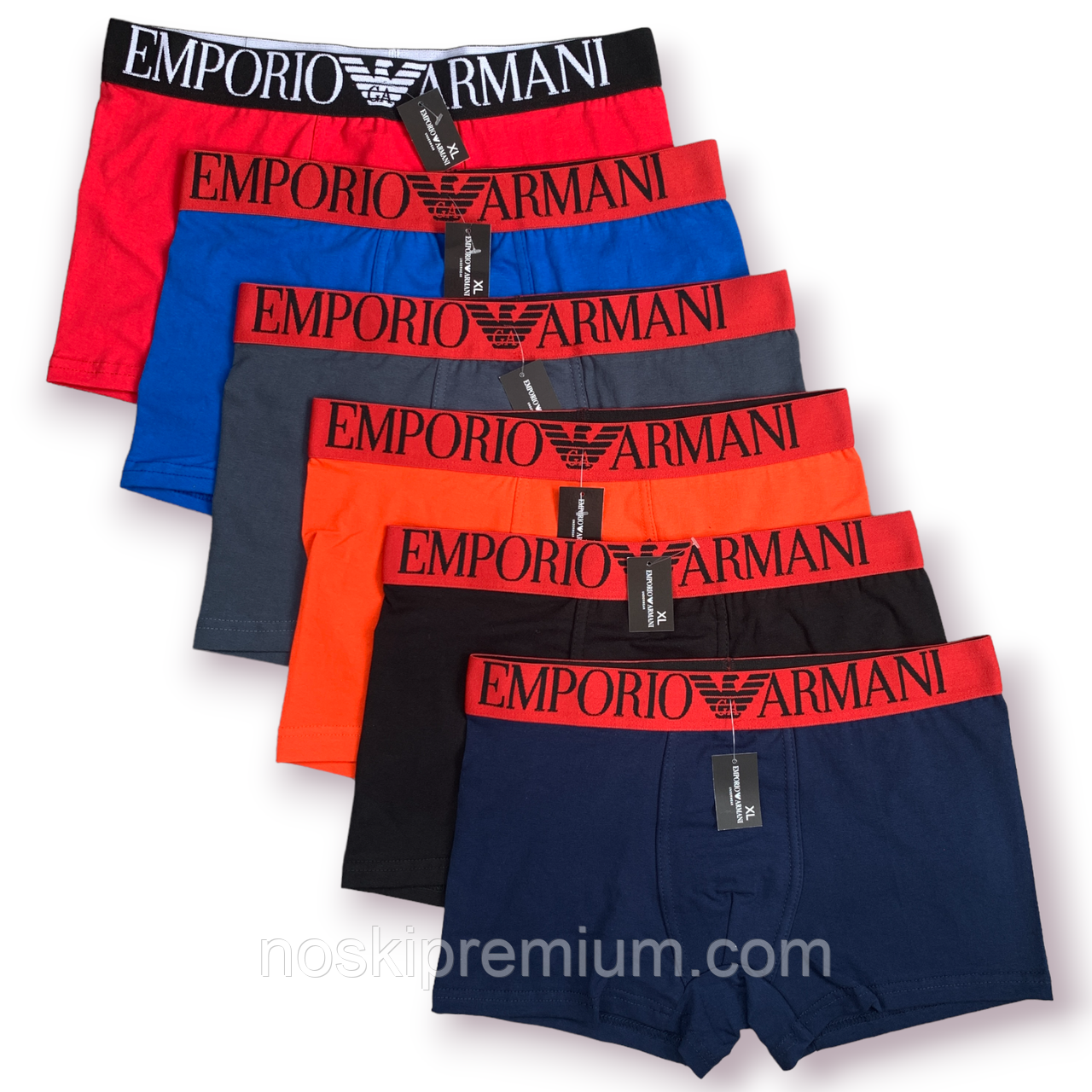 Труси чоловічі боксери бавовна Emporio Armani, асорті, розмір XL (48-50), 013030