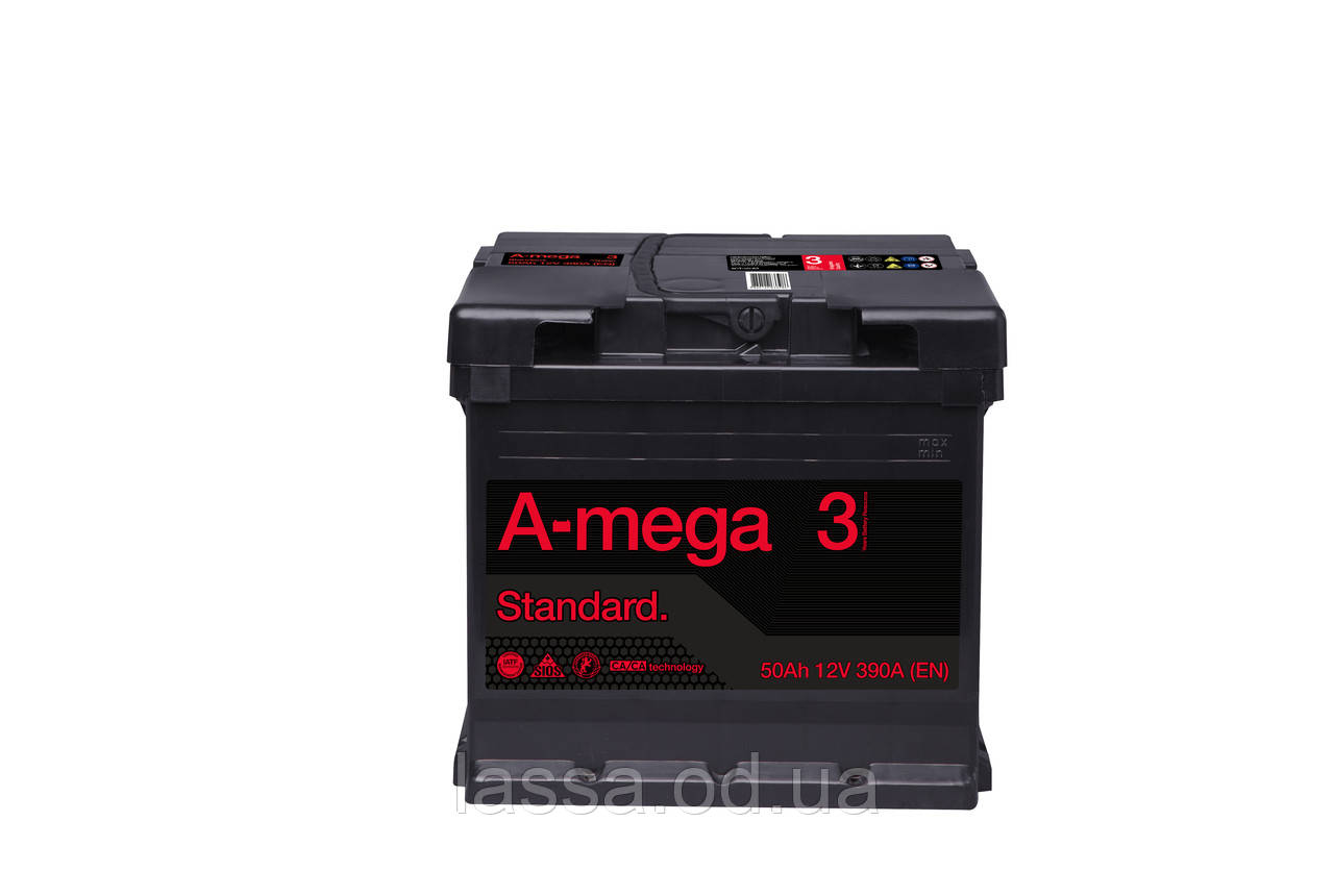 Акумулятор А-МЕГА 6СТ- 44 Аз (0) правий плюс