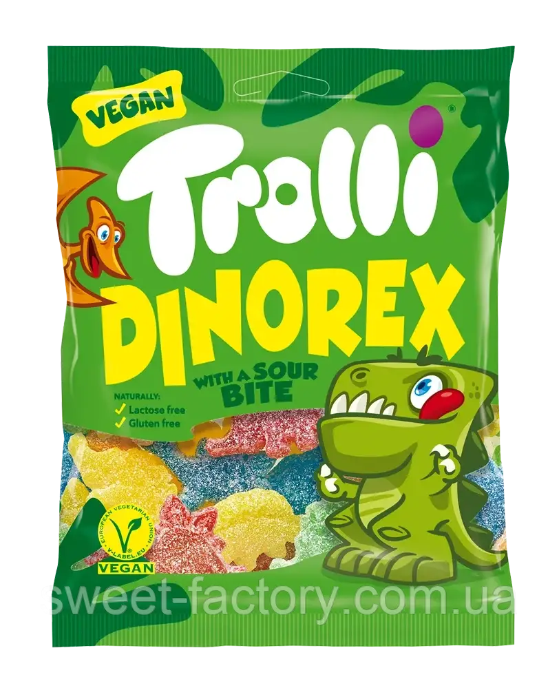 Trolli Dinorex Bisschen Sauer Кислі динозаври 200g