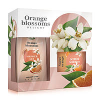Набор косметический Liora "Orange blossoms" (Гель для душа 150мл. + Скраб для тела 150 мл.)