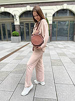 Стильна в'язана жіноча сумка ручної роботи з трикотажної пряжі, якісна літня сумочка кругла, GS2