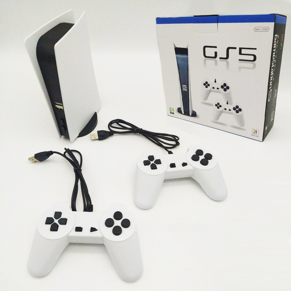 Ігрова приставка GS5 вбудованих 200 ретро ігор дитяча консоль ігор 8-бітна телевізійна приставка з джойстиками, фото 1