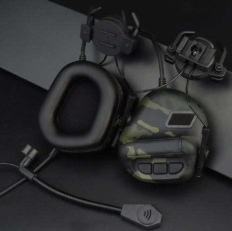 Наушники активные тактические Active Headset Coyote шлем гарнитура шумоподавление - фото 2 - id-p1842914485