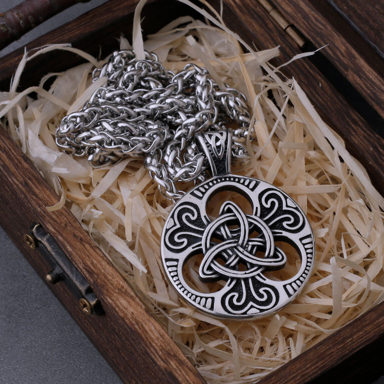 Кулон підвіска Vikings Celtic Knot амулет у кельтському стилі з ланцюжком - Silver, фото 1