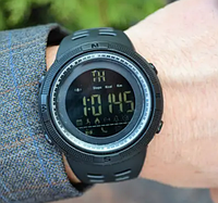 Часы мужские наручные кварцево-электронные тактические спортивные водостойкие Skmei Clever II для парней MS