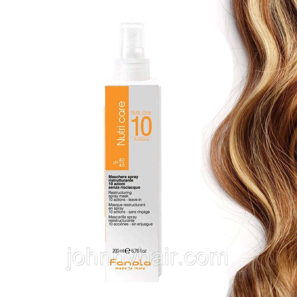10-функційний спрей для сухого волосся Fanola Nourishing 200 мл, фото 1